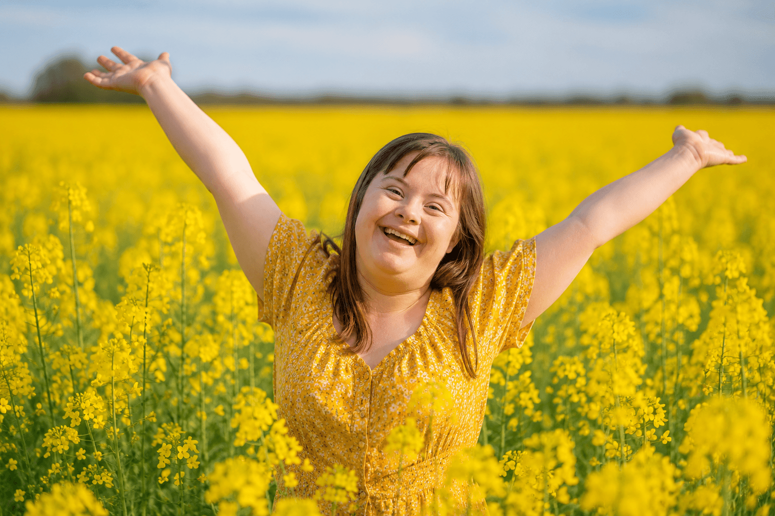A participant enjoying life outdoors